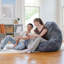 Big Joe Large Teardrop Foam Filled Bean Bag Chair with Soft Removable Cover-73852147