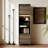 67'' Modern Tall Bookcase With Dual Cabinets, Glass Shelves & 3-Color LED Light Strips