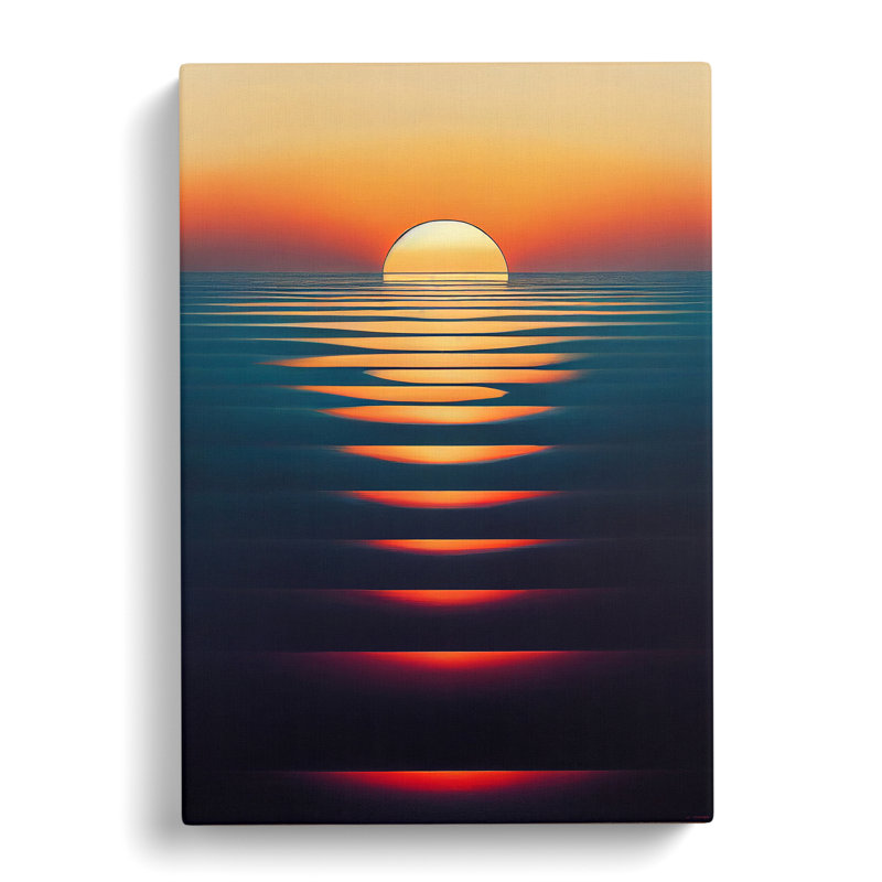 XV1022-3742X Reflective Sunset - Print, 60cm H x 40cm W, Wrapped Canvas, No Matte