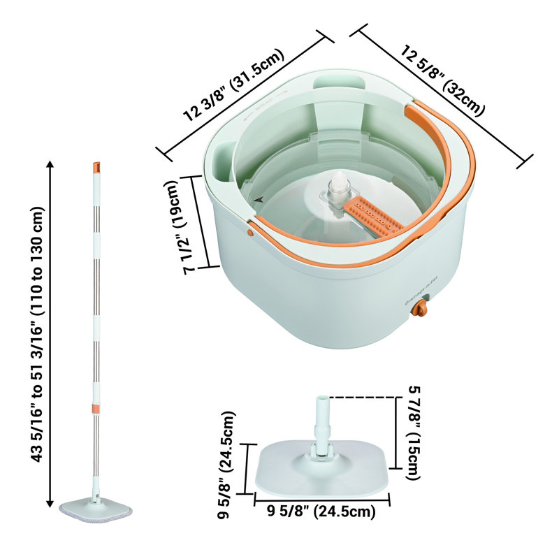 Yescom Spin Mop and Bucket Floor Cleaning System