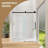 60"X76" Shower Door  Single Sliding Frameless With Matte Black Hardware And 1/4" Tempered Glass For Modern Bathroom