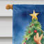 Drapeau de Noël maison de renne-112702237