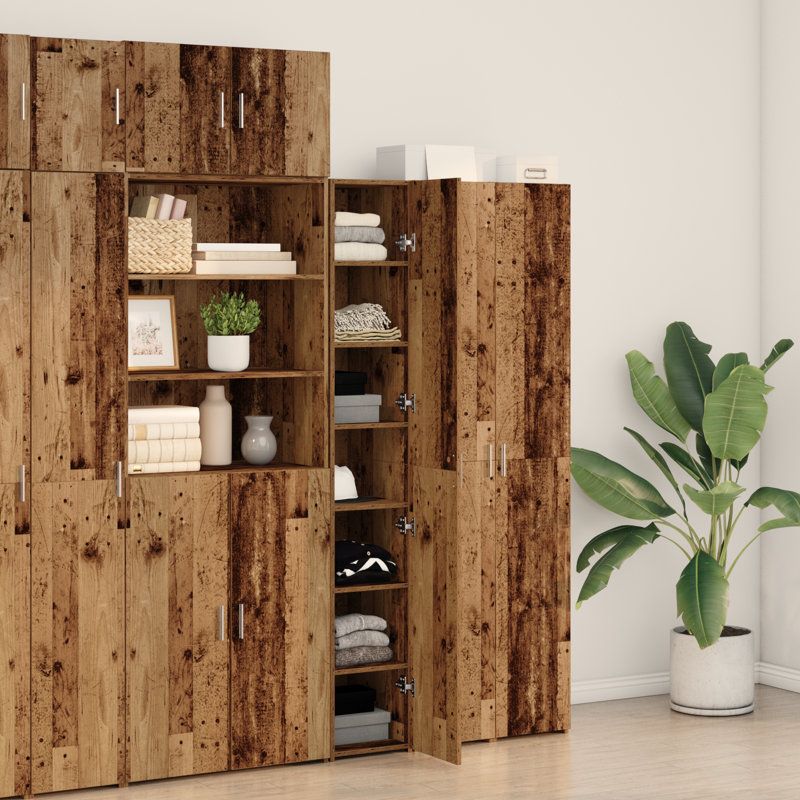 Highboard 30X42.5X185 Cm Engineered Wood, Brown