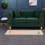 Causeuse en velours vert moderne de 63 pouces avec canapé Chesterfield Modern