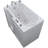 Prairie 45.75'' x 26'' Whirlpool Fiberglass Bathtub with Faucet-17694275-17694273