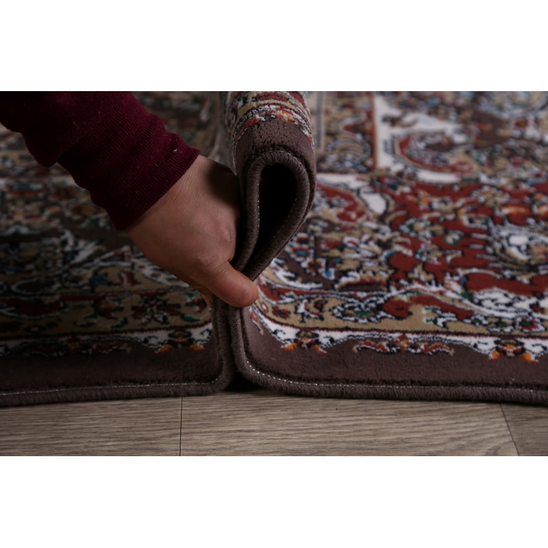 Tapis brun / blanc Adnopoz