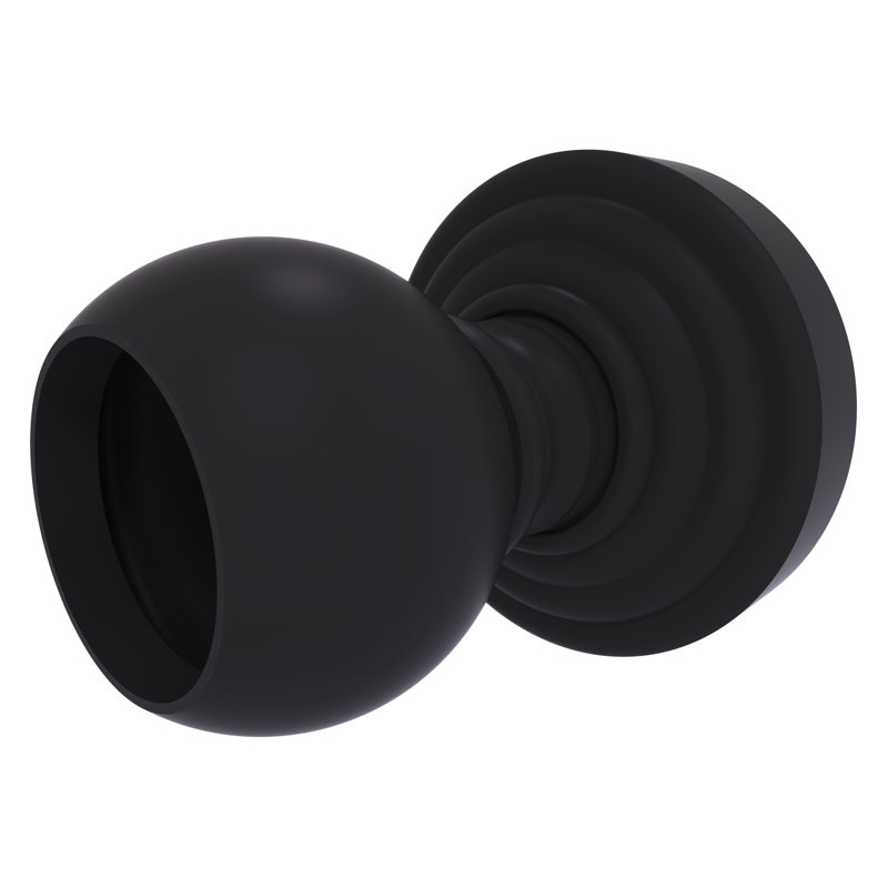 Écusson de rideau de douche Beresford, Noir mat