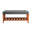 Banc en tissu et finition chêne Charla-1544513509