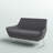 Lakewood Fabric 58'' Reception Loveseat-13709682