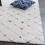 Tapis géométrique ivoire / bleu / vert Barden-1581898003