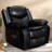 Crovetti Wide Seating Pu Leather Recliner Chair With Rocking And Swivel Set Of 2-105706615
