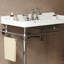 Lavabo de salle de bain en céramique 36 po avec 3 trous pré-percés, sans armoire ni robinet-135286225