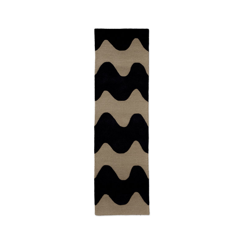 Lokki Black | 133905, Black, Runner 2' x 8'