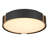 Meastro 1-light  Black With Brass Accent Integrated Led Flush Mount-2091883260
