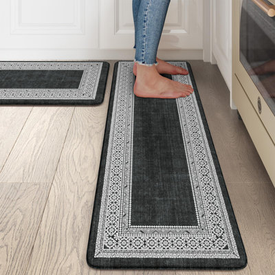 Tapis de cuisine imperméables 2 pièces