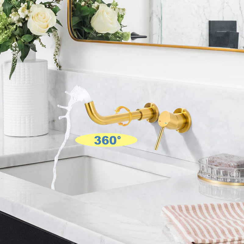 Single-handle Bathroom Faucet, Gold
