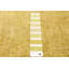 Tapis vert olive noué à la main de conception unique 5 pi 10 po x 8 pi 8 po