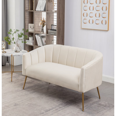 Mariantonietta 51'' Velvet Loveseat