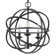 Myer 3 - Light Geometric Cage Chandelier