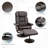 HOMCOM Recliner And Ottoman With Wrapped Base
