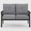 Dorisann Outdoor Metal Loveseat Coffee-112398590