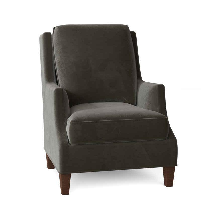 Fauteuil l 31,5 po Savannah, Noyer, 100% polyester 9953 Loden