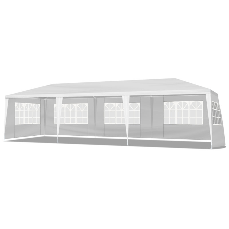Tente à baldaquin extérieure 10x30ft 5 côtés blanche