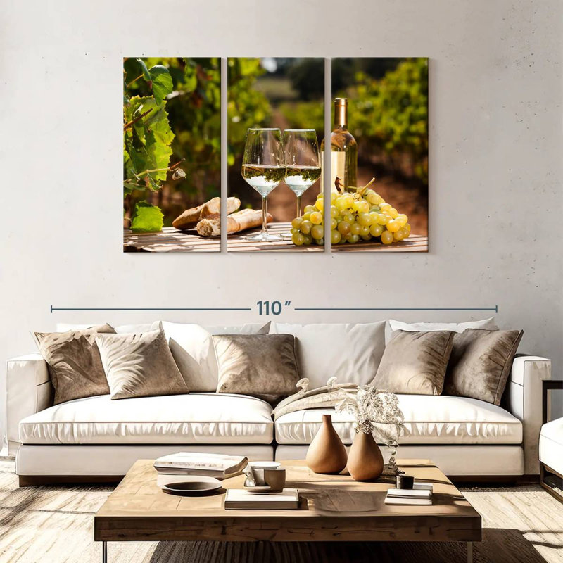 Yarlin Bread And White Wine, 48" H x 74" W
