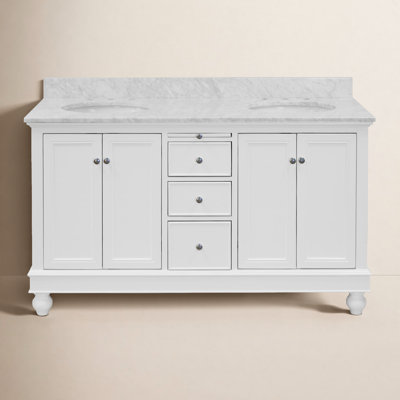 Ferdinand 60'' Double Bathroom Vanity with Top