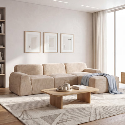 3 Seater Chenille Sofa