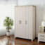 Limestone 3 Door Manufactured Wood Wardrobe-377227406
