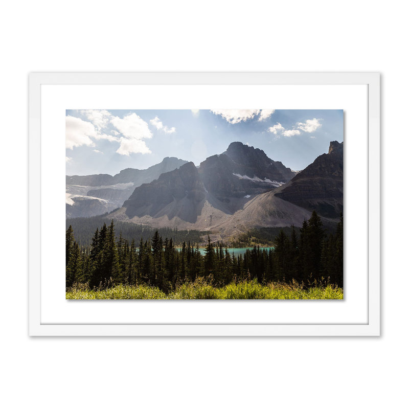 Big Ridge Lake Print by Alexander Iby, White, 18" H x 24" W x 1.5" D