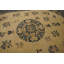 Antique Peking Chinese Floral, Medallion Ivory 1920s Rug
