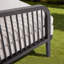 Chaise longue avec coussins Asheville