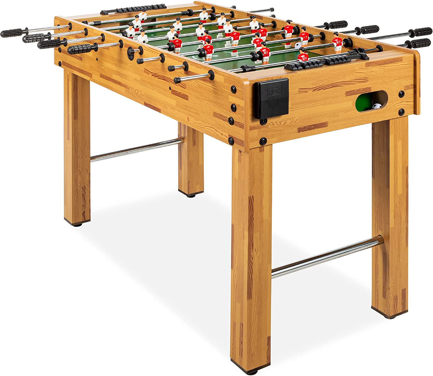 A Home 48'' L Foosball Table with Telescopic Rods