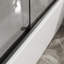 Double porte de douche coulissante. Cabine de douche à cadre en aluminium H avec verre trempé transparent de type CCSC, quincaillerie en acier inoxydable