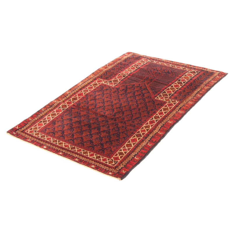 Teimani Burgundy Rug 3'1" x 4'8"