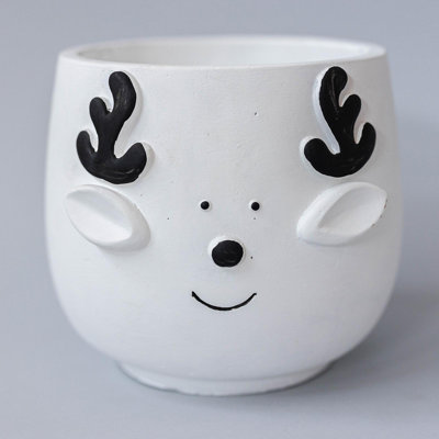 Pot à fleurs Happy Reindeer Face