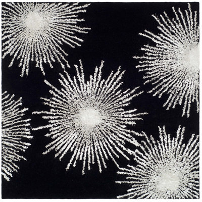Amier Hand Tufted Wool And Viscose Abstract Rug