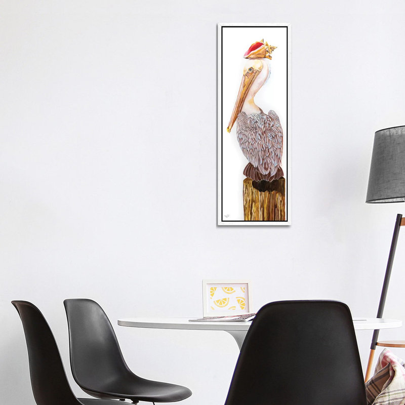 Balance by Diane Fifer - Painting on Canvas, 121.92cm H x 40.64cm W x 3.81cm D, White Framed