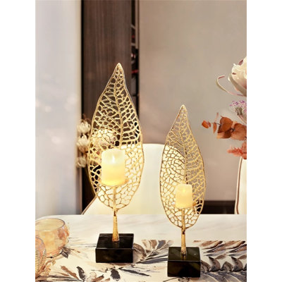 24.8'' H Metal Tabletop Candlestick