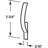 3/16 in. Corner Mounted Window Screen Tension Spring, 2-3/4 in. Bowed Length