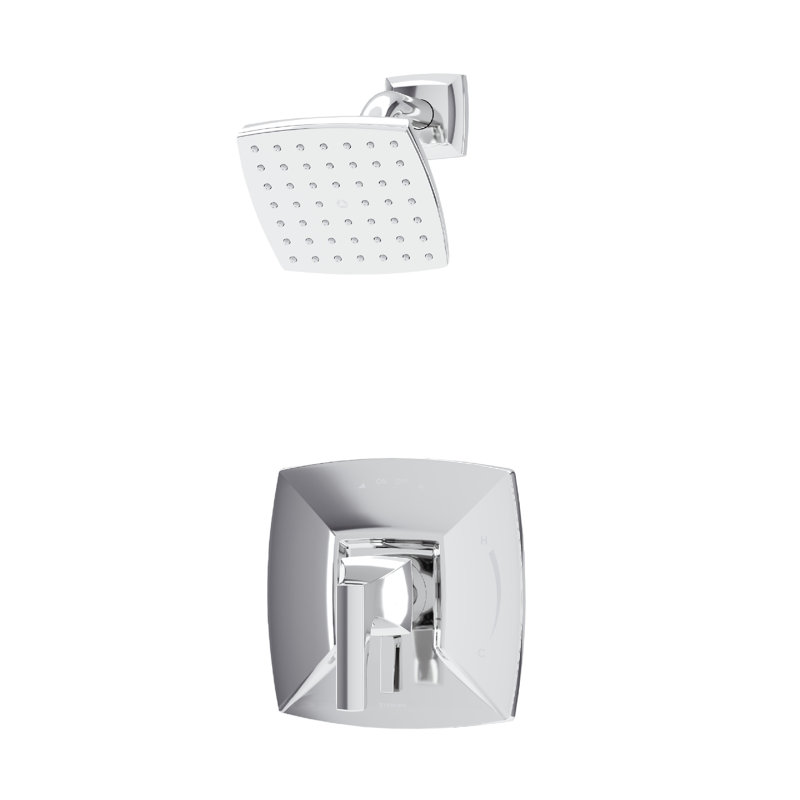 Oak HydroMersion Shower Trim Kit with Volume Control, Polished Chrome