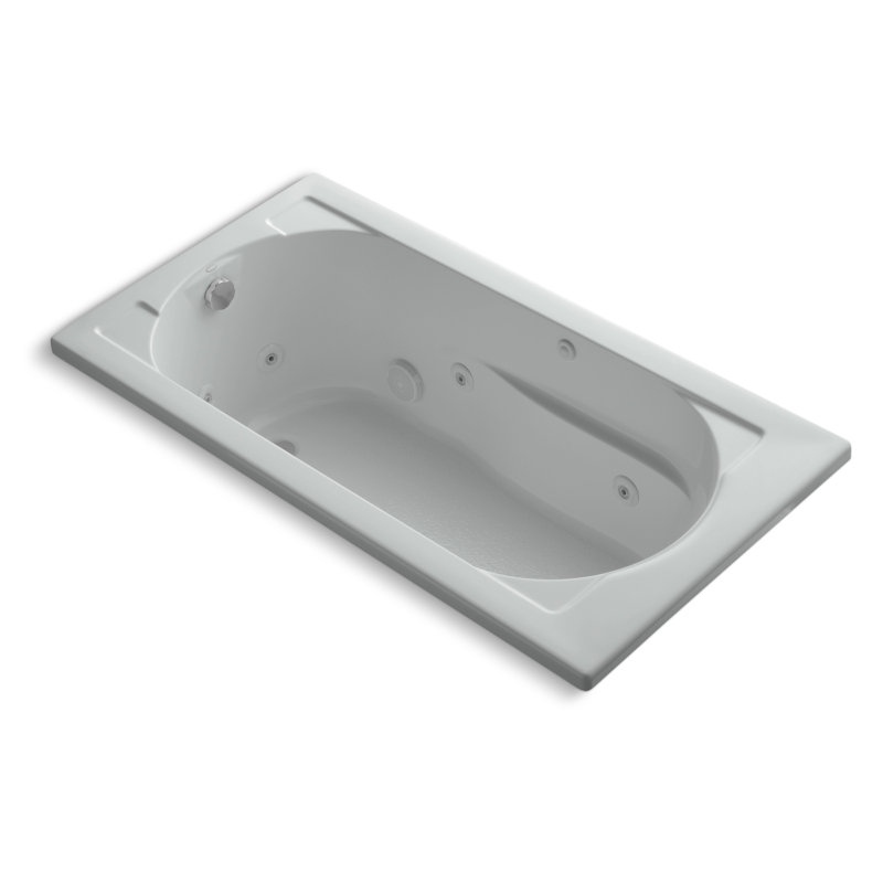Devonshire 60" x 32" Whirlpool Bathtub, Ice Gray