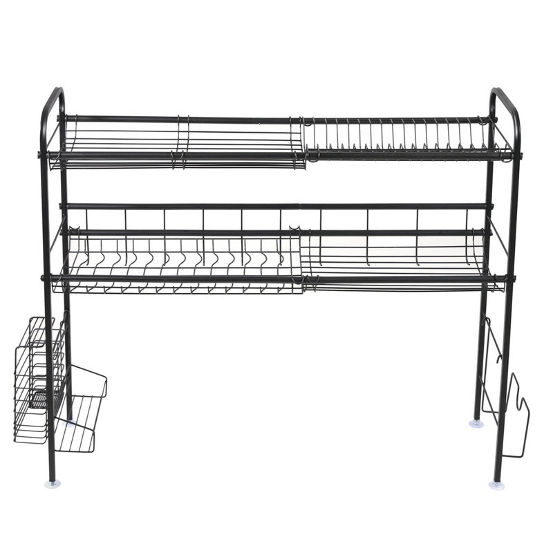 Stainless Steel Dish Rack, Black