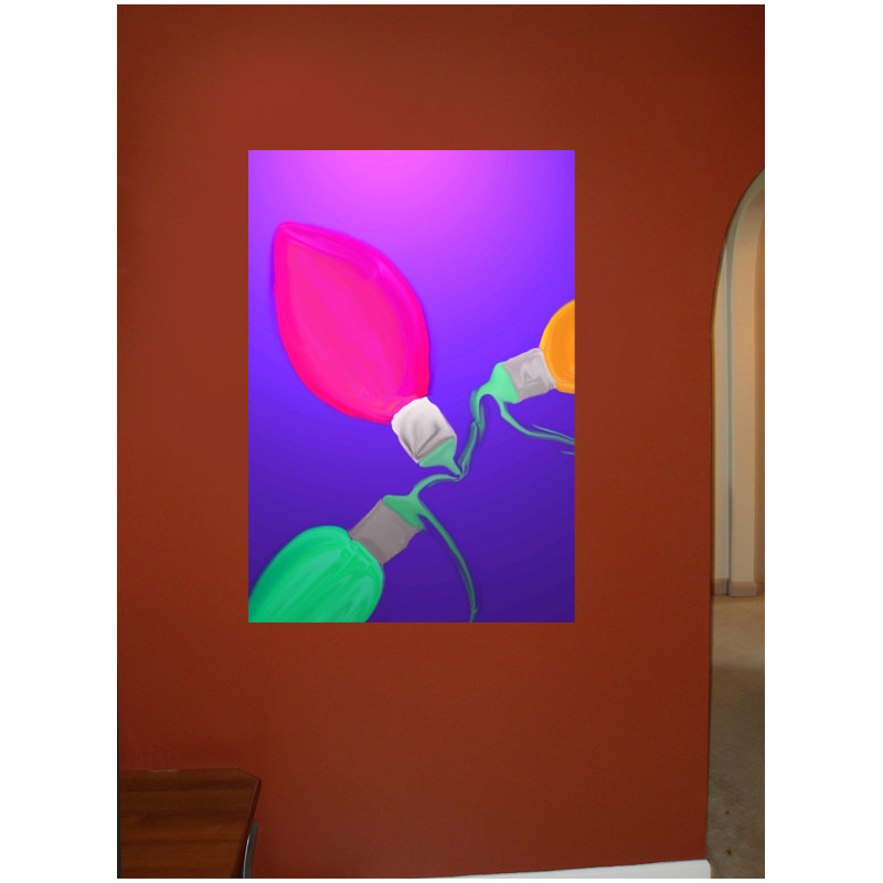 Décalcomanie murale Pick Christmas Lights, H 48 po x l 33 po