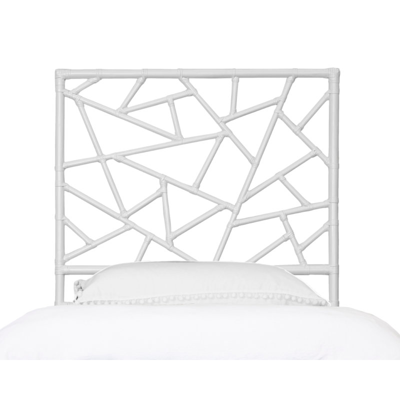 Tiffany Collection Open-Frame Headboard, White, Twin