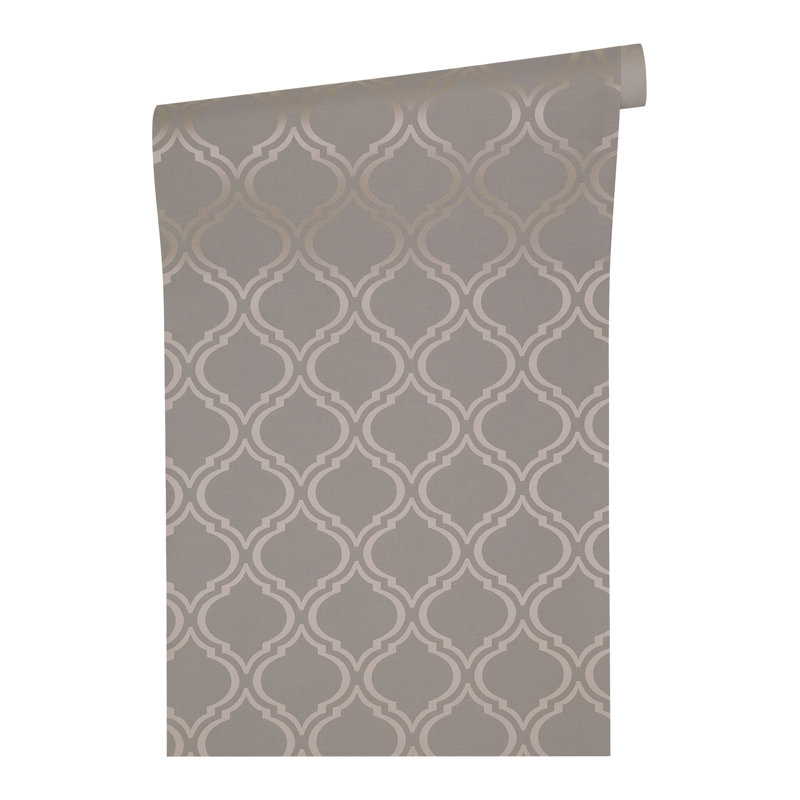 Saroyan 10.05m x 70cm Matte Wallpaper Roll, Brown