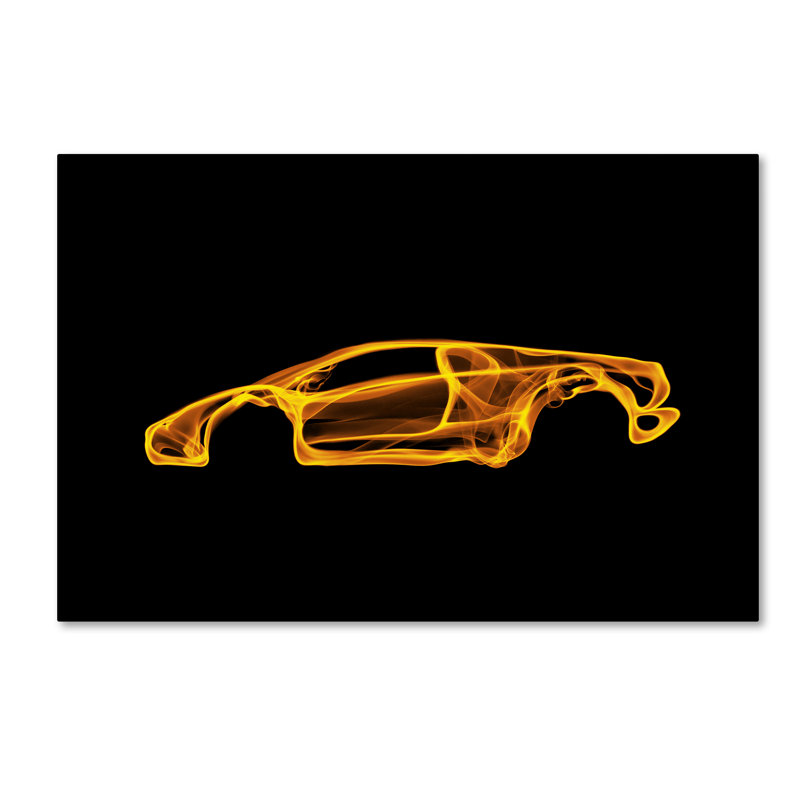 'Lamborghini Diablo' Graphic Art Print on Wrapped Canvas, 16" H x 24" W