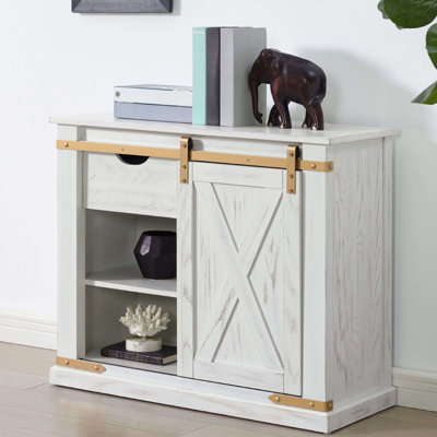 Console de salon / tiroir de style rustique 1 pièce Accents